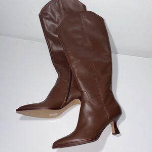 Dolce Vita Brown Leather Knee High Boots Sz 8.5 NEW